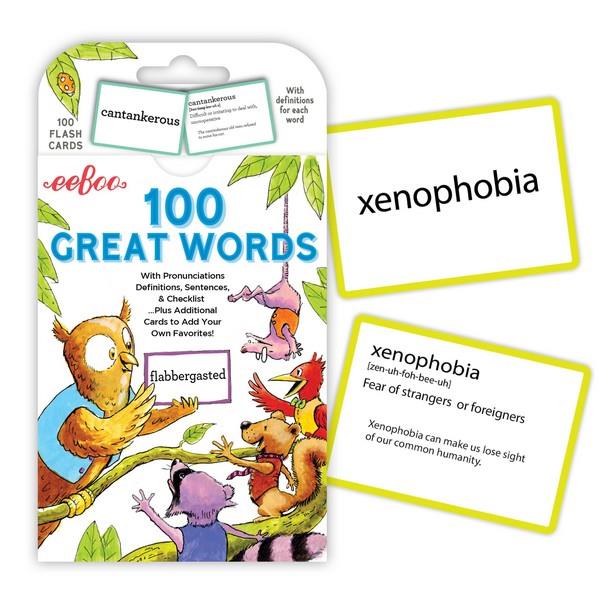 Eeboo Language Flashcards | 100 Great Words