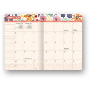 Bold Blossoms Pocket Planner - 17 Months