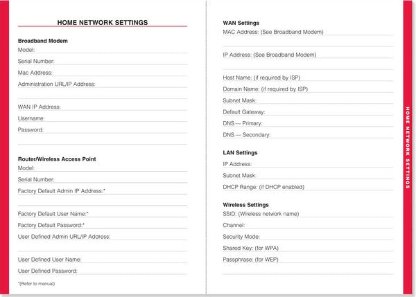 Large Format Internet Password & Logbook