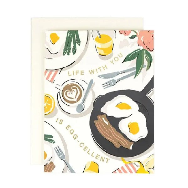 Life With You is Egg-Cellent Anniversary Card