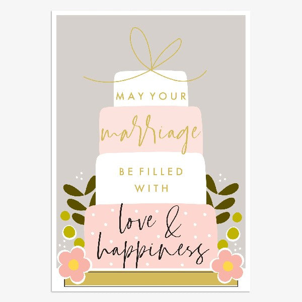 Love & Happiness Wedding Card