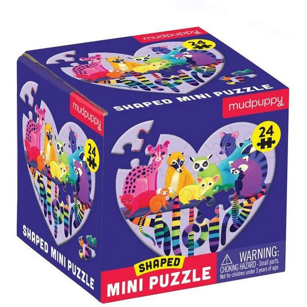 Mudpuppy Mini 24 Piece Puzzle | Love in the Wild