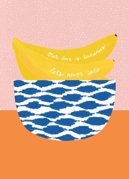 Our Love Is Bananas Anniversary Card