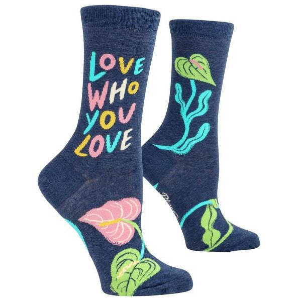 Blue Q Women's Crew Socks | Love Who You Love