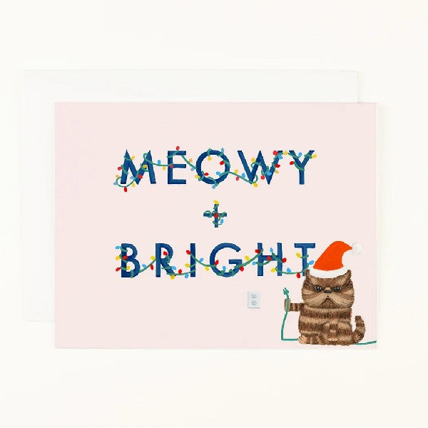 Meowy & Bright Holiday Card