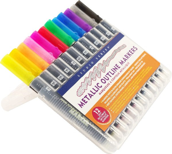 Metallic Outline Marker Set