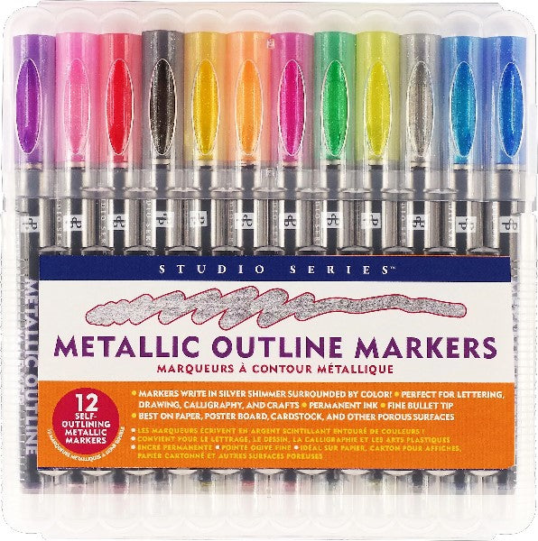 Metallic Outline Marker Set