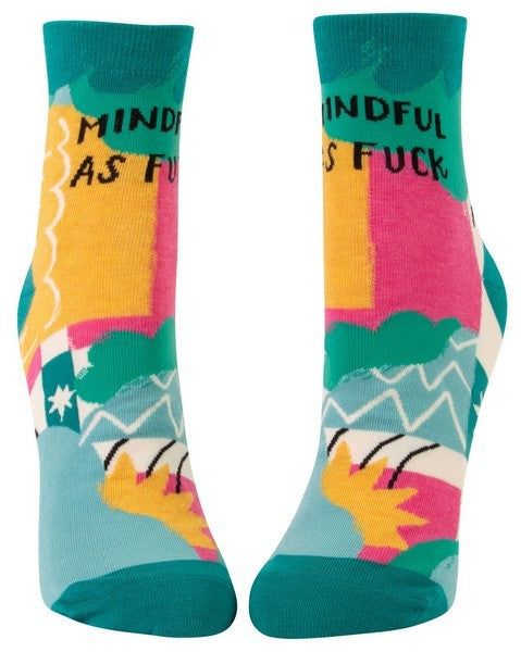Blue Q Women's Ankle Socks | Mindful as Fuck