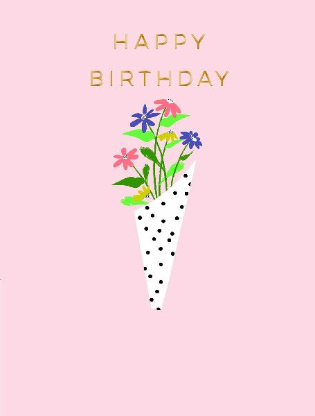 Mini Bouquet Birthday Card