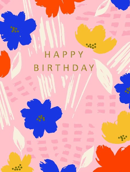 Mini Florals Birthday Card