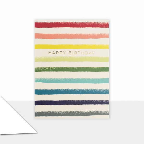 Stripes Birthday Card