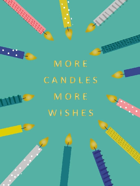More Candles More Wishes Mini Birthday Card