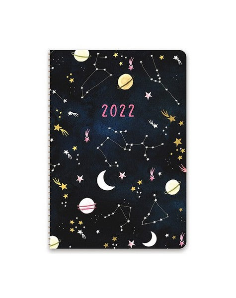 2021-2022 | 17 Month Weekly Planner - Moon & Stars