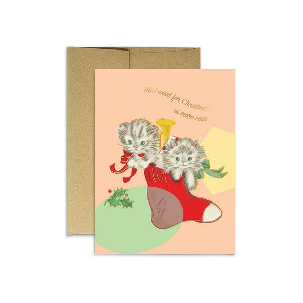 More Cats Christmas Card