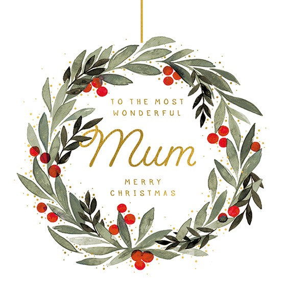 Most Wonderful Mum Holiday Card
