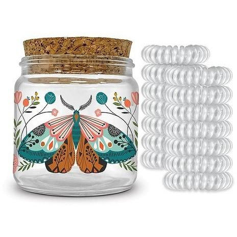 Floral Moth Hair Ties