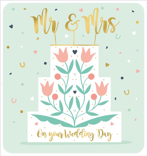 Mr & Mrs Wedding Card