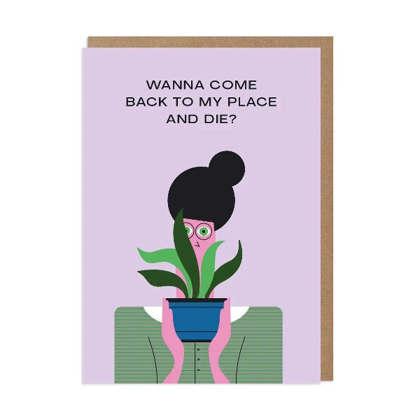 Back To My Place Blank Humour Card