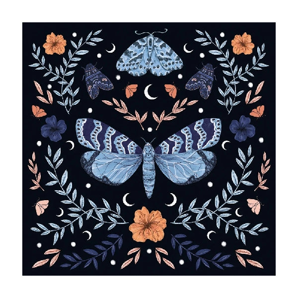 Night Garden Blank Art Card