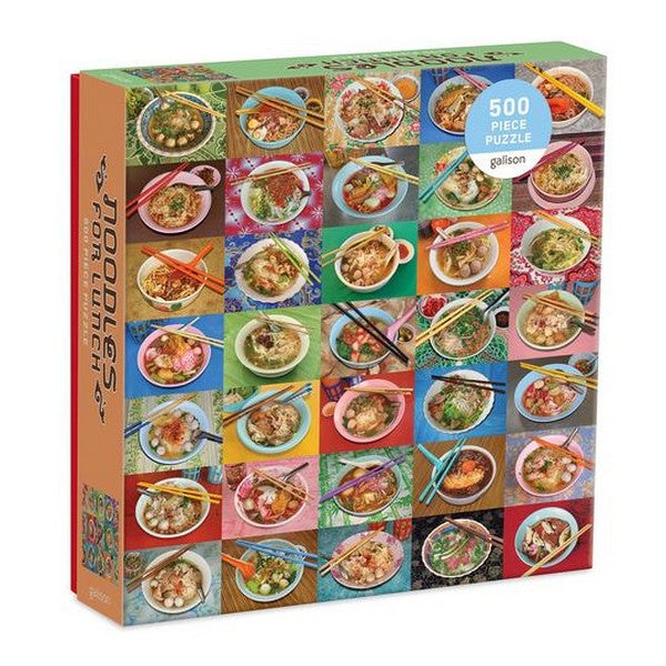 Galison 500 Piece Puzzle | Noodles For Lunch