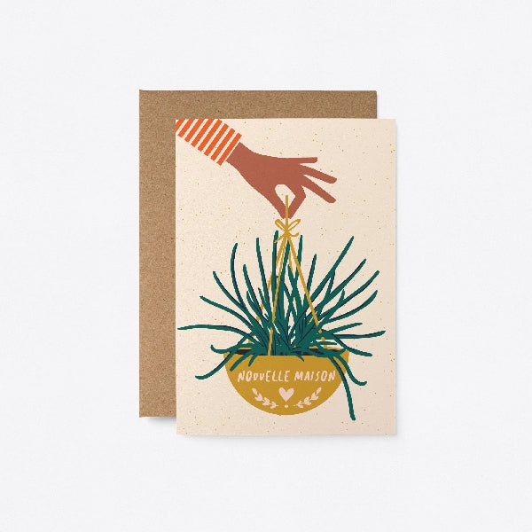 Nouvelle Maison Plante French New Home Card