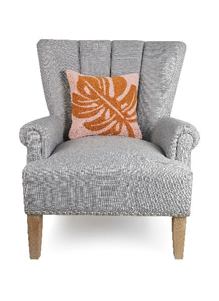 Orange Pink Leaf Hook Pillow