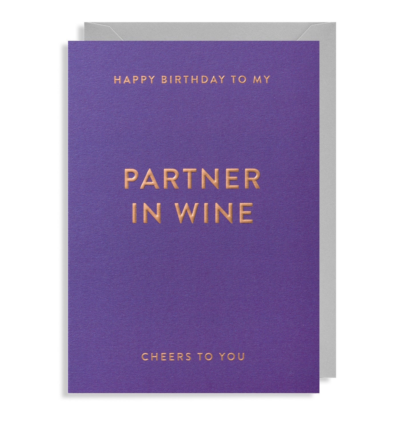 Partner In Wine Birthday Card