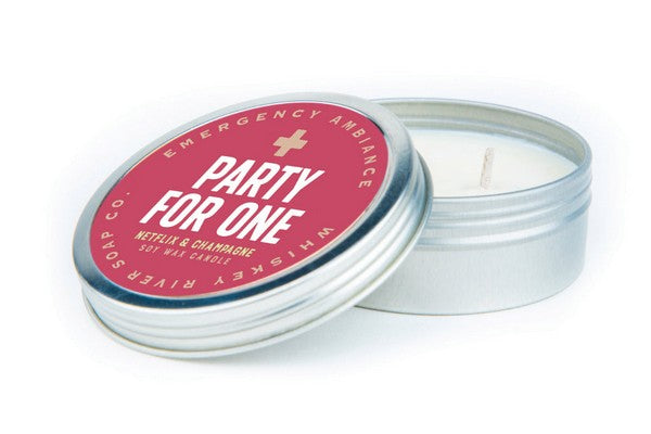 Party For One Emergency Ambience Candle Tin