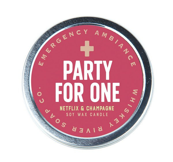 Party For One Emergency Ambience Candle Tin
