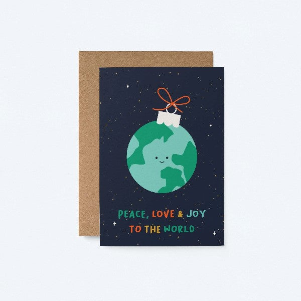 Peace, Love And Joy Holiday Card