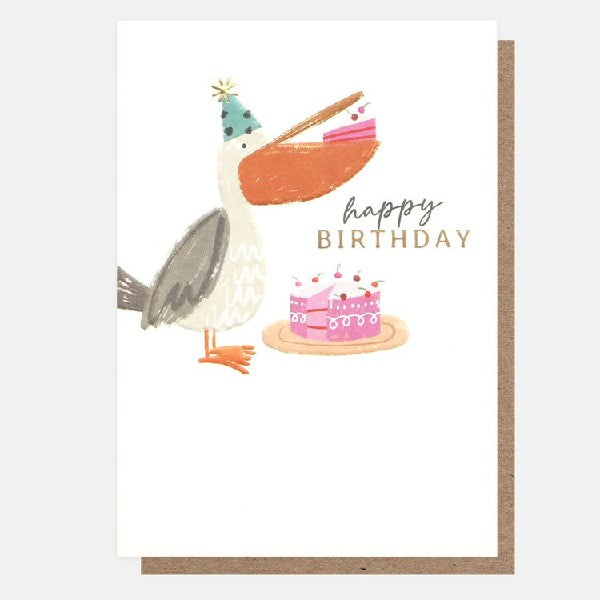 Pelican Happy Birthday Card
