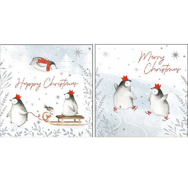 Penguins Holiday Card Pack/10