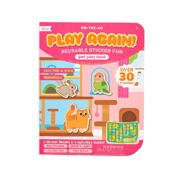 Ooly Reusable Sticker Kit | Pet Play Land