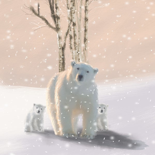 Polar Bears Holiday Card Pack/6