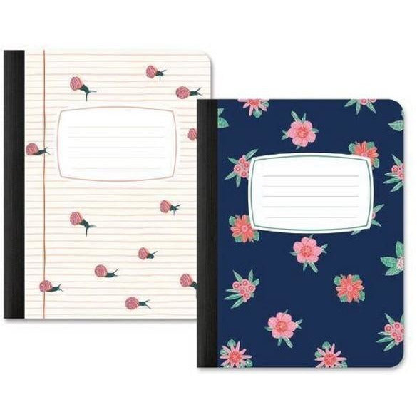 Racing Snails & Stitched Tropicals Notebook Set/2