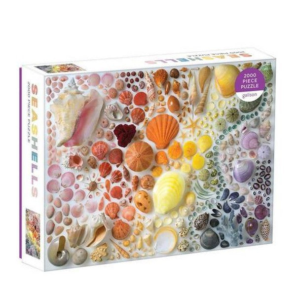 Galison 2000 Piece Puzzle | Rainbow Seashells