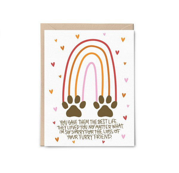 Rainbow Bridge Pet Sympathy Card