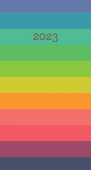 2023|24 Rainbow Row 2-Year Pocket Planner