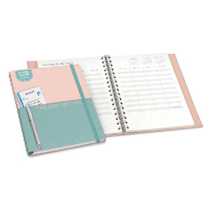 Studio Oh! 2023 12-Month Real-Time Planner | Blush & Teal