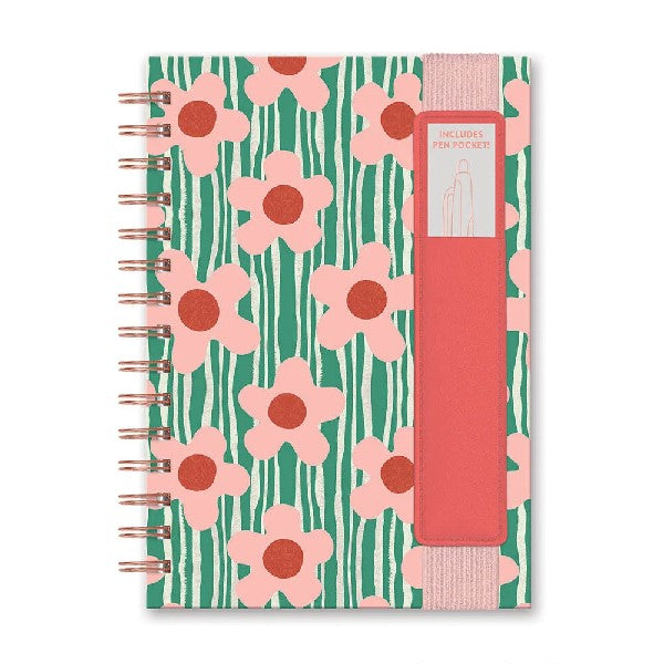 Studio Oh! Notebook With Pen Pocket | Reigning Flowers