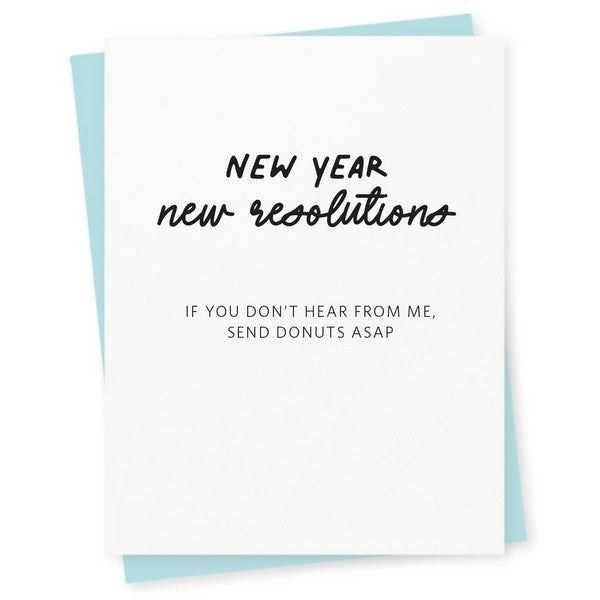 New Year New Resolutions Holiday Card