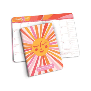 Studio Oh! 2023 17-Month Monthly Pocket Planner | Retro Sunshine