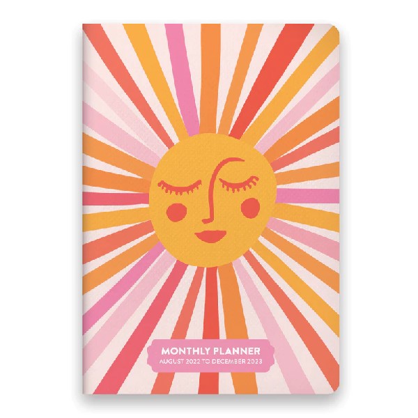 Studio Oh! 2023 17-Month Monthly Pocket Planner | Retro Sunshine
