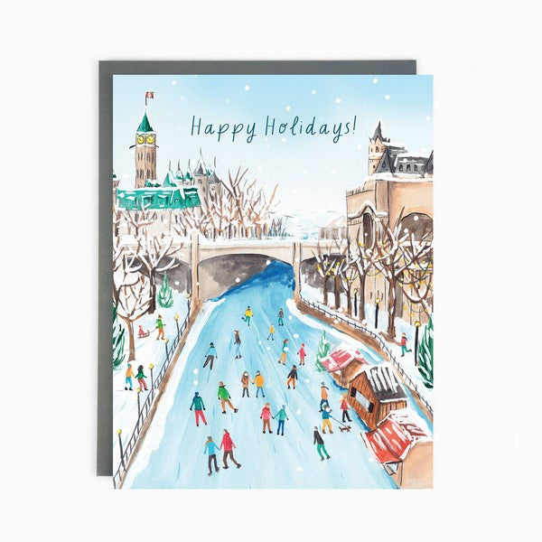 Ottawa Rideau Canal Christmas Card