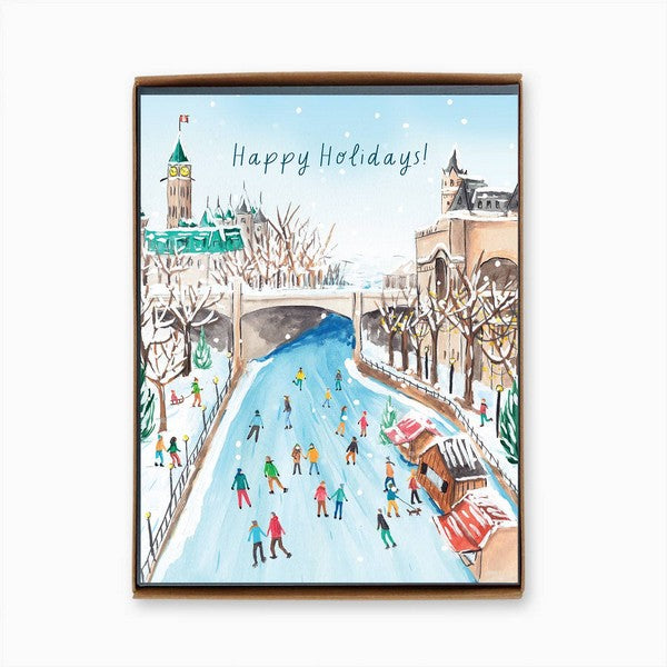 Ottawa Rideau Canal Boxed Christmas Cards | Set of 8