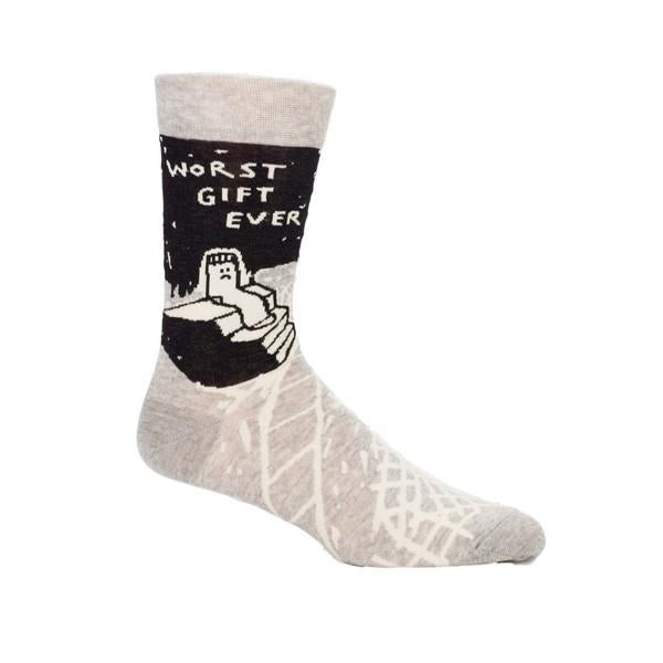Blue Q Men's Crew Sock Worst Gift Ever | The Gifted Type