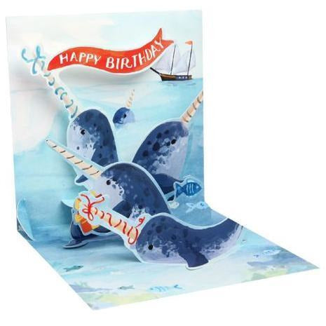 Natwhals Pop-Up Card | Up With Paper | The Gifted Type