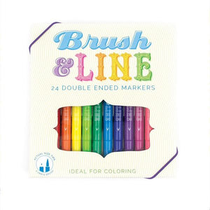 Brush & Line Double Ended Markers | The Gifted Type