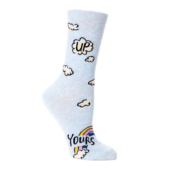 Blue Q Women's Crew Sock Up Yours | The Gifted Type