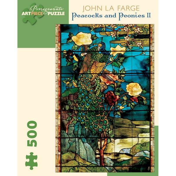 Pomegranate Puzzle Peacocks And Peonies II | 500 Pieces | The Gifted Type